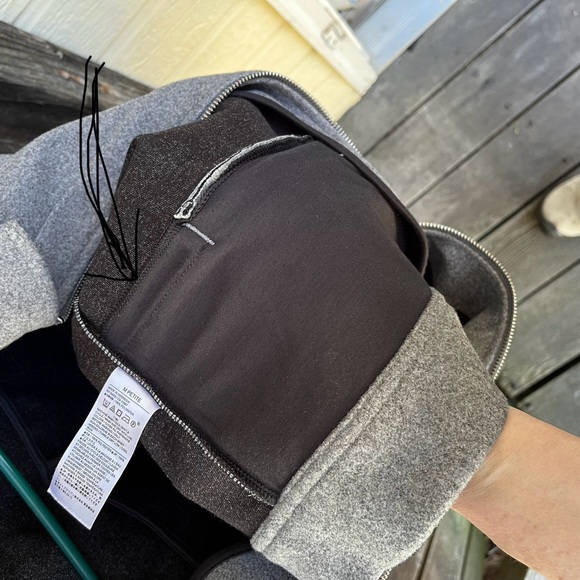 Banana Republic Wm’s Melton Volume-Sleeve Light Gray Jacket Sz M Petite - Picture 8 of 14